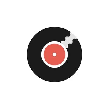 Vinyl record disc. Vector Stock Illustration