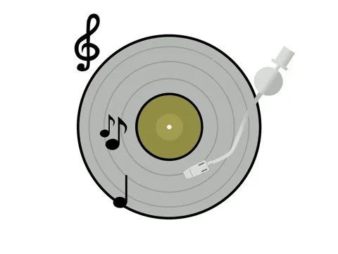 Vinyl record Stock Footage 340482224