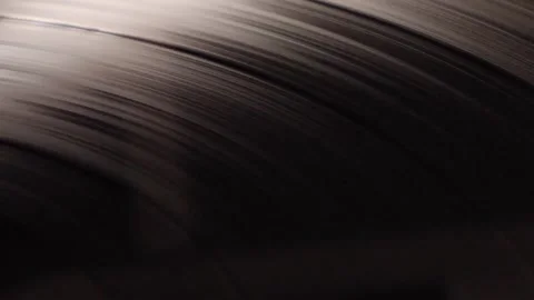 Vinyl Record Grooves Spinning Video stock 284767110