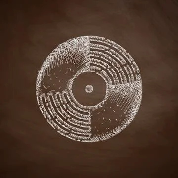 Vinyl record icon Stock Illustration
