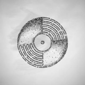 Vinyl record icon Stock Illustration