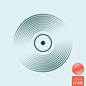 Vinyl record icon Stock Illustration