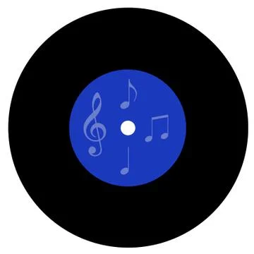 Vinyl Record Stock Illustration