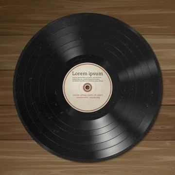 Vinyl record. Stock Illustration