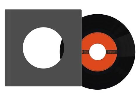 Vinyl record. Stock Illustration