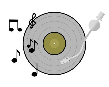 Vinyl record Illustrazione stock
