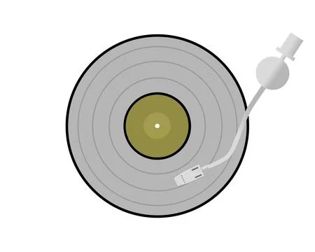 Vinyl record Illustrazione stock