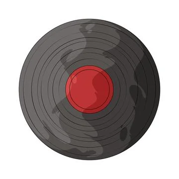 Vinyl record illustration イラスト素材