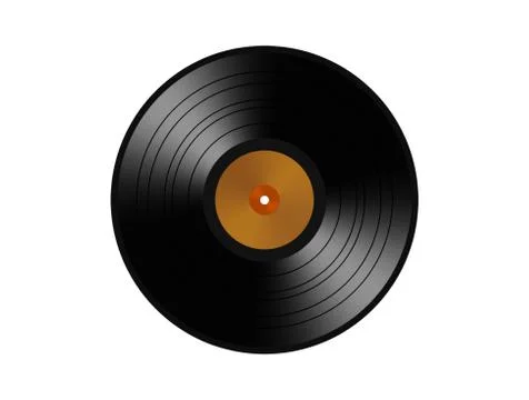 Vinyl record. isolated on white background Stock Photos
