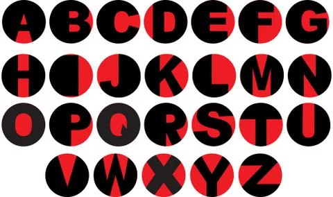 Vinyl record letters Stock Illustration