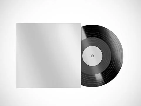 Vinyl record mockup 写真素材