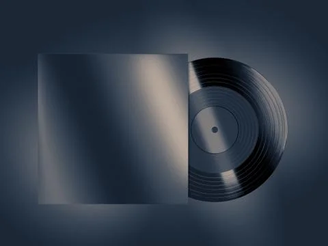 Vinyl record mockup 写真素材