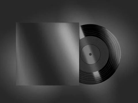 Vinyl record mockup 写真素材