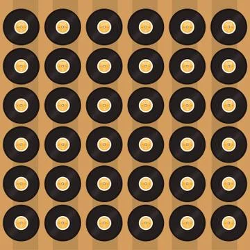 Vinyl record pattern background image Stockillustratie