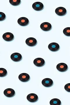 Vinyl record pattern Foto stock