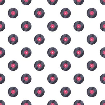 Vinyl record pattern showing vintage music aesthetic Stock Illustration