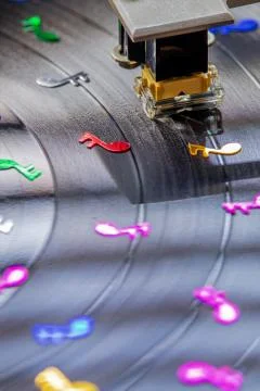 Vinyl record Stock Photos