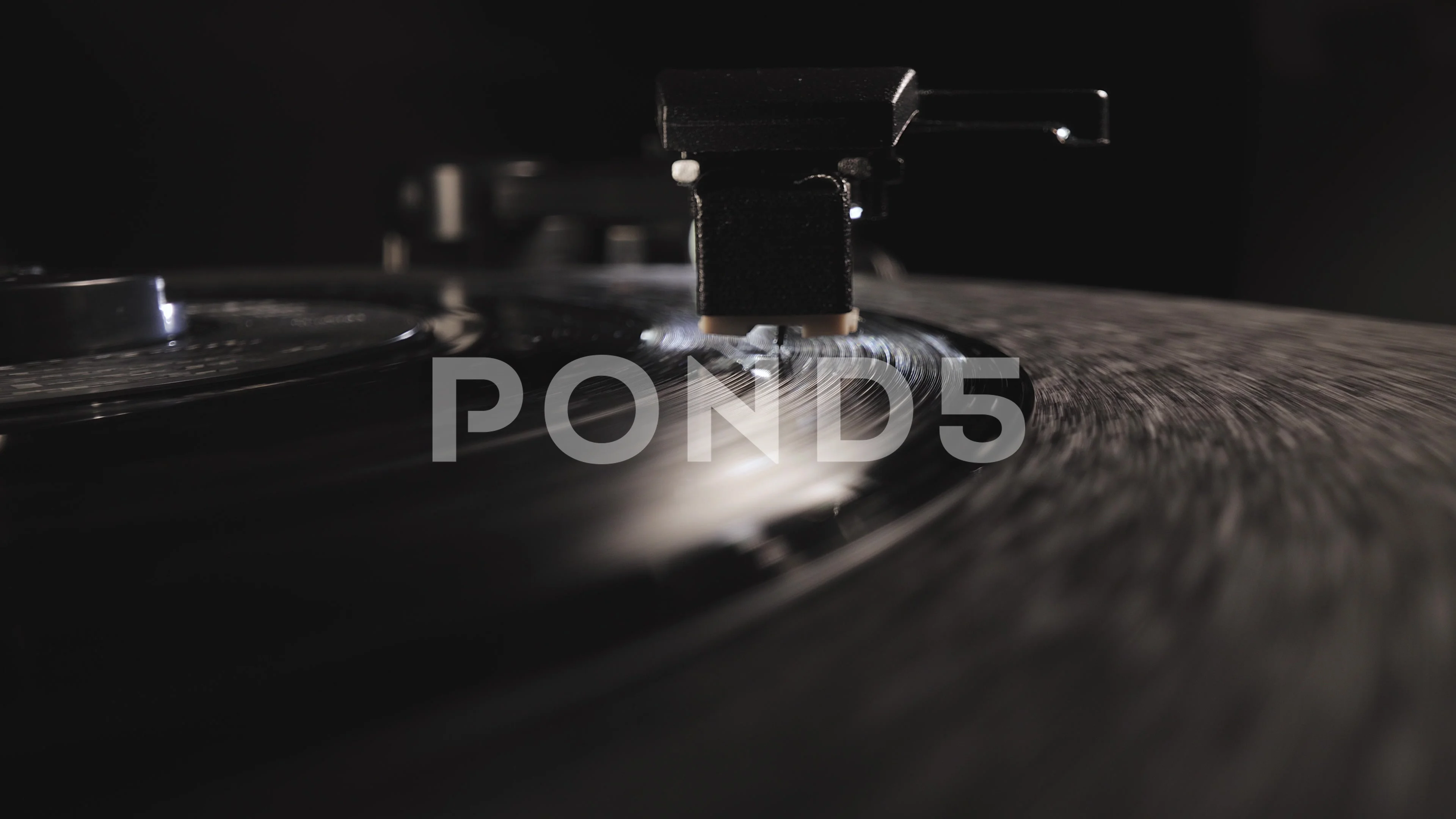 Vinyl Record Player In Close Up Stock Video Pond5