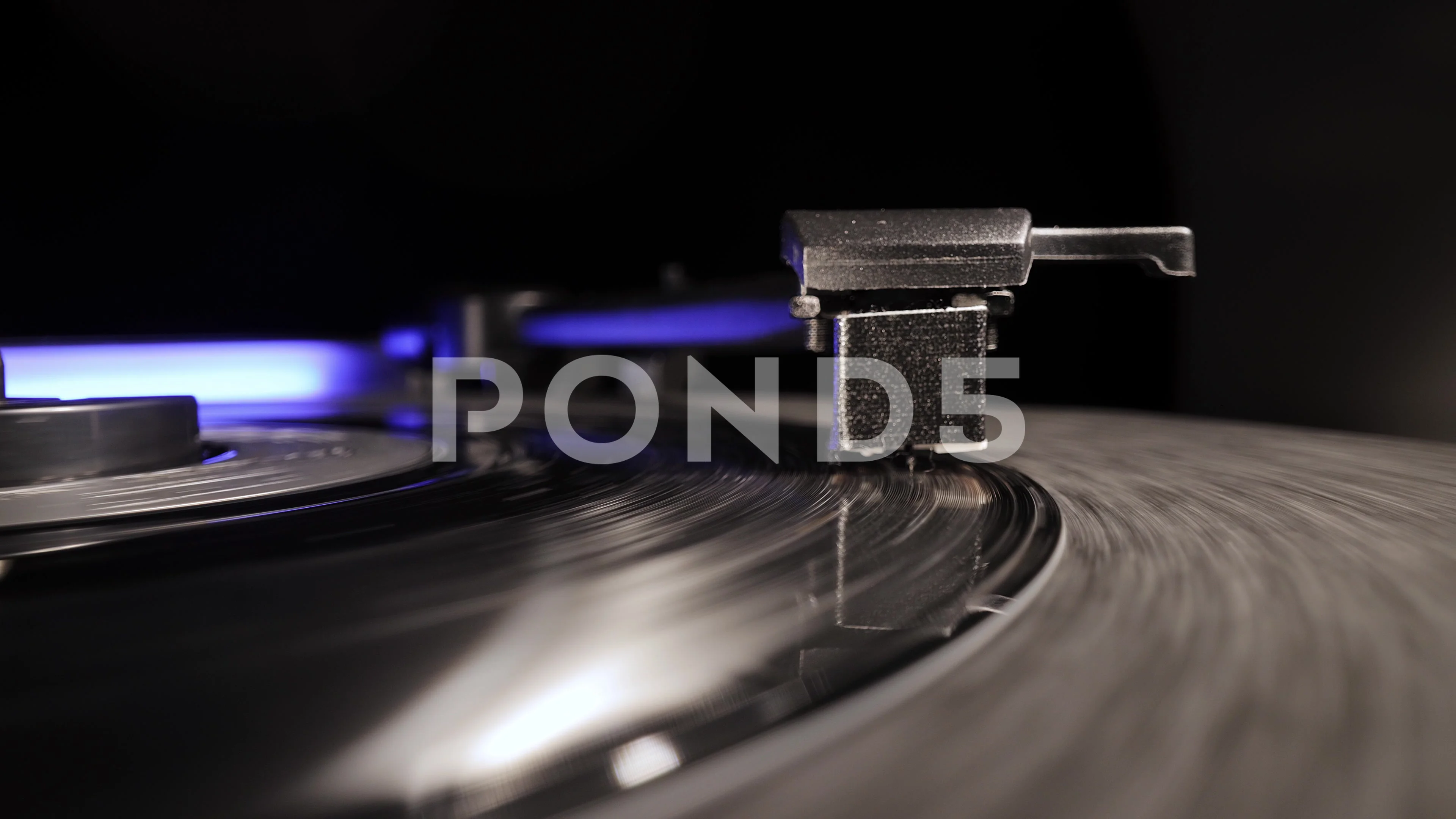 Vinyl Record Player In Close Up Stock Video Pond5