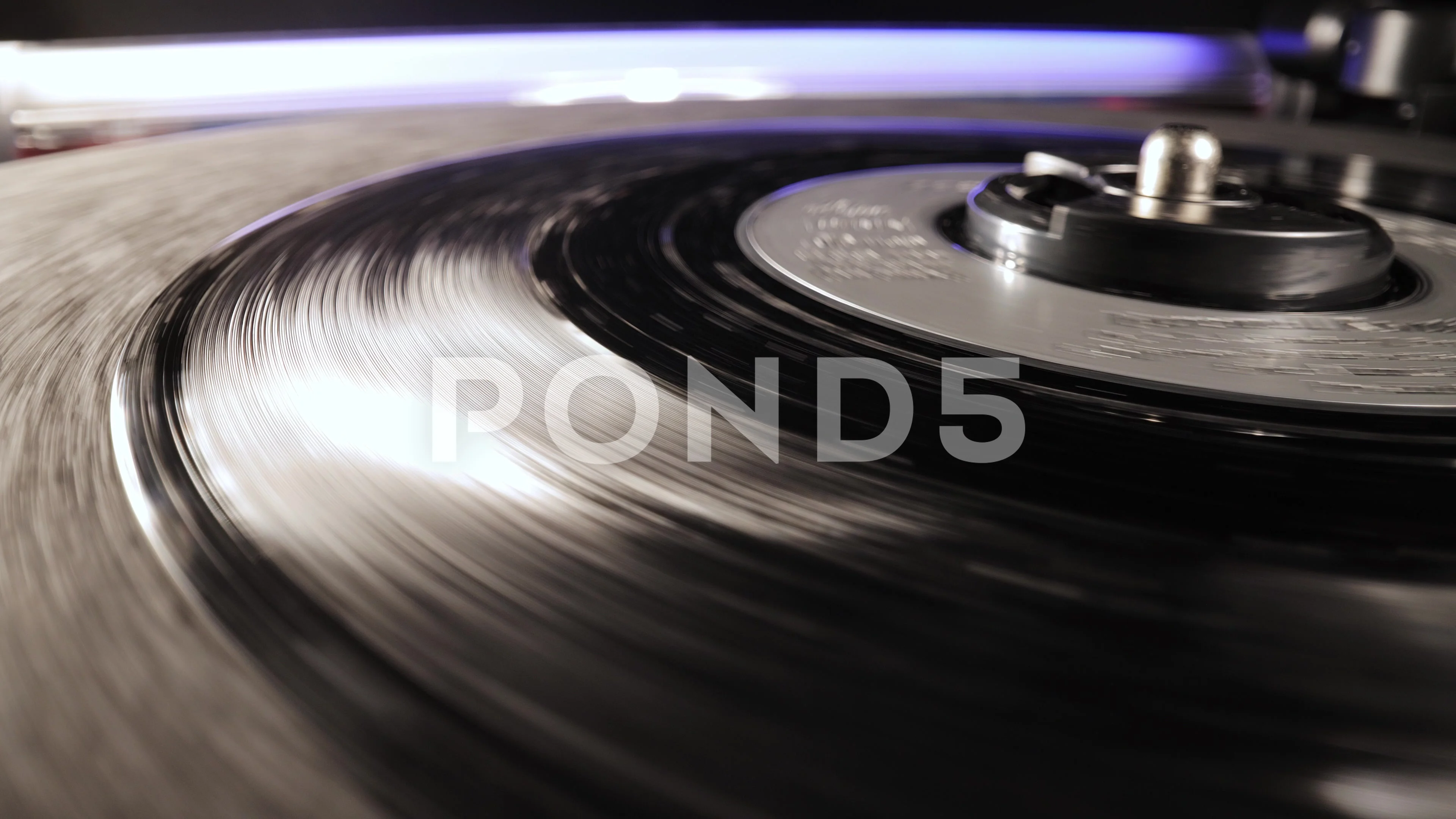 Vinyl Record Player In Close Up Stock Video Pond5