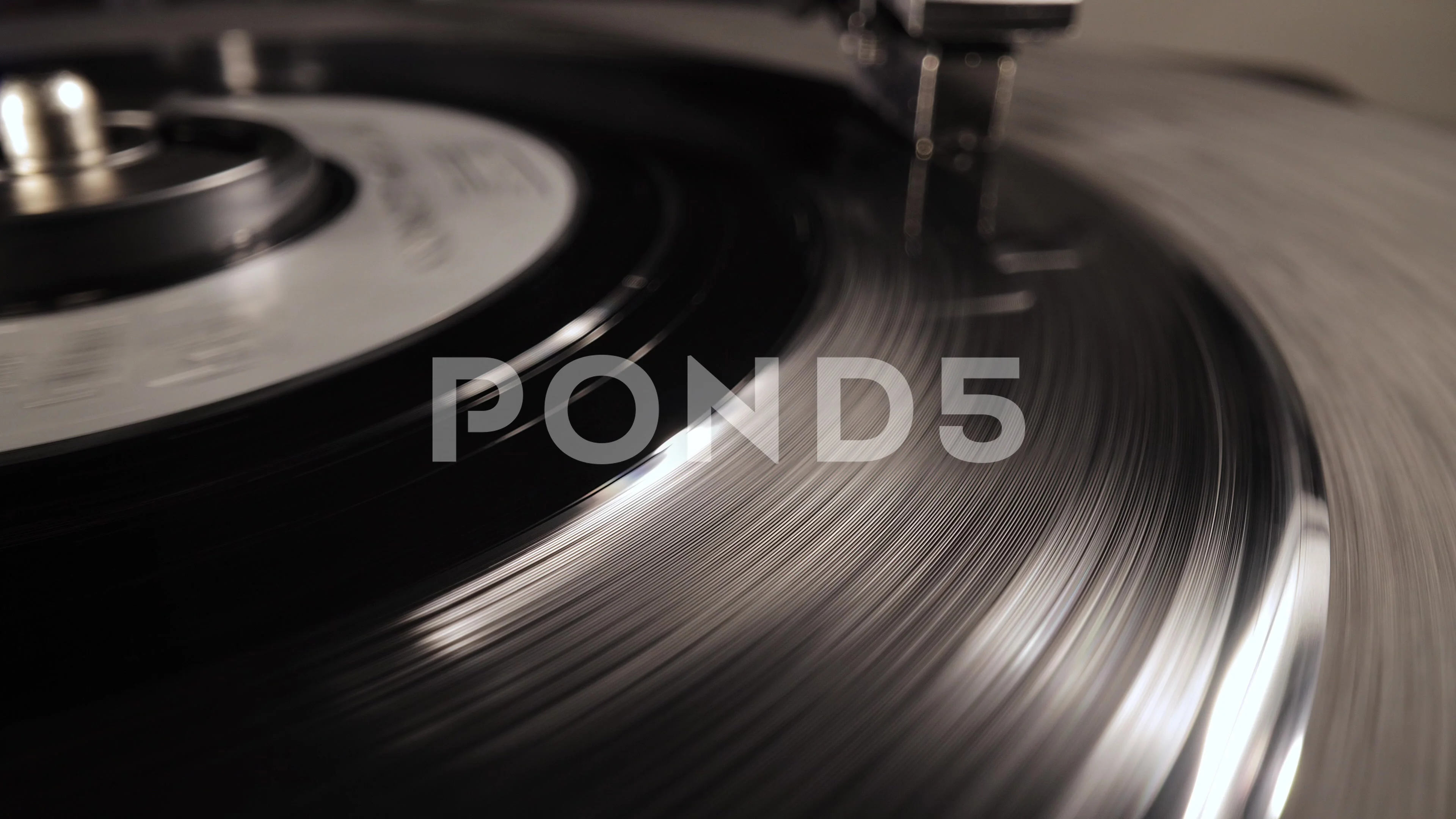 Vinyl Record Player In Close Up Stock Video Pond5