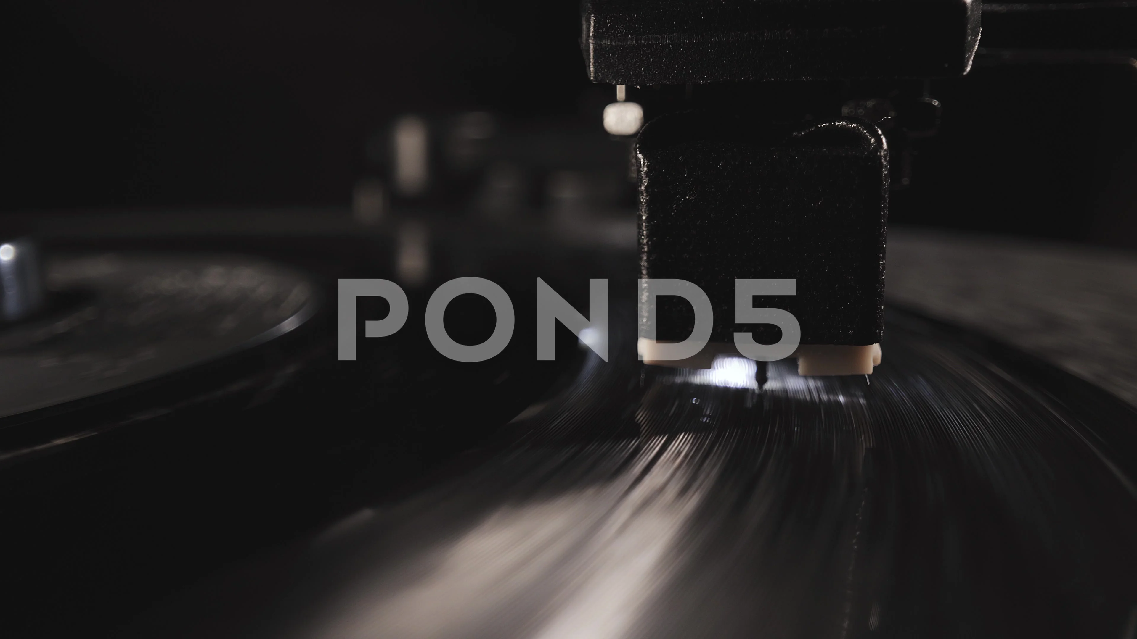 Vinyl Record Player In Close Up Stock Video Pond5