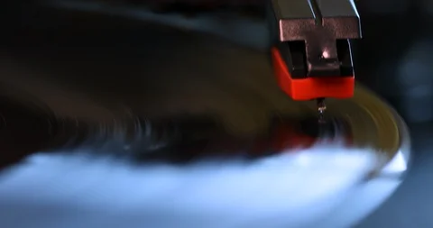 Vinyl Record Player closeup Stock Footage 103128337