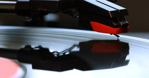 Vinyl Record Player closeup Stock Footage 103128340