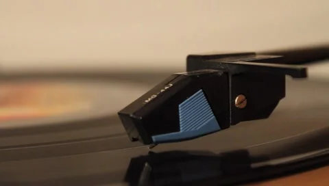 Vinyl Record Player Stock Footage 1048432