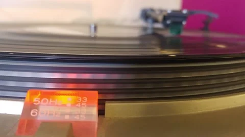 Vinyl Record Player Stock Footage 68662292