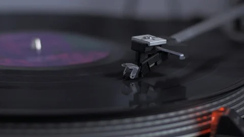 Vinyl record player Stock Footage 97133192