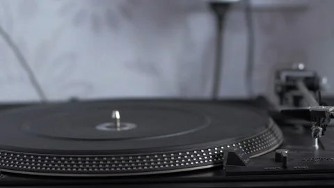 Vinyl record player Stock Footage 97133298
