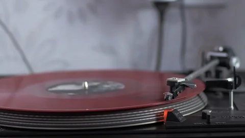 Vinyl record player Stock Footage 97133340