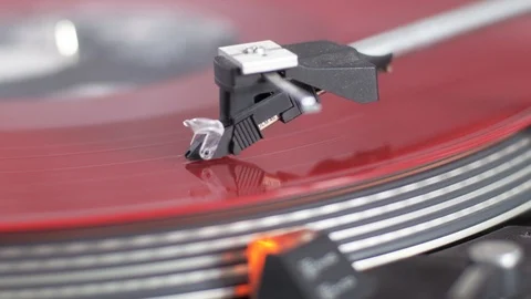 Vinyl record player Stock Footage 97133542