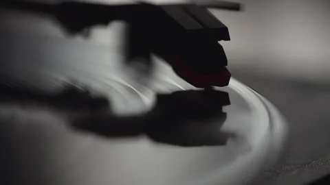 Vinyl record player. Stock Footage 281861106