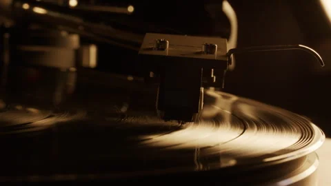Vinyl Record Player Shots - High Quality Cinematic Needle Drops Stock Footage 244148139