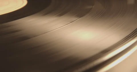 Vinyl Record Player Shots - High Quality Cinematic Record No Needle Stock Footage 244148419