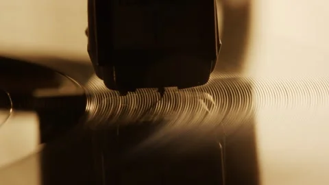 Vinyl Record Player Shots - High Quality Cinematic - Needle on Record Stock Footage 244148493