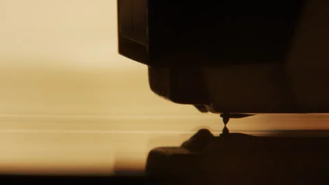Vinyl Record Player Shots - High Quality Cinematic - MAcro Needle / Head Stock Footage 244149103