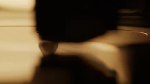 Vinyl Record Player Shots - High Quality Cinematic - Rack Focus Stock Footage 244149388