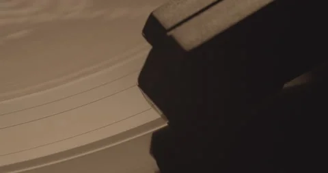 Vinyl Record Player Shots - High Quality Cinematic - top down Stock Footage 244149587