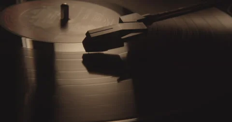 Vinyl Record Player Shots - High Quality Cinematic - MS 2 Stock Footage 244149774