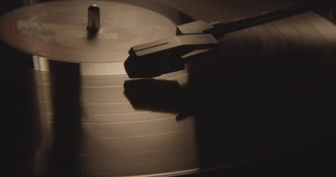 Vinyl Record Player Shots - High Quality Cinematic - MS4 Stock Footage 244149821