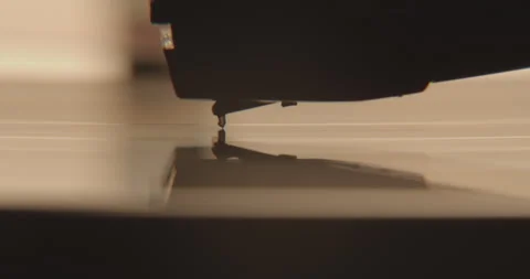Vinyl Record Player Shots - High Quality Cinematic - CU Needle Stock Footage 244149937