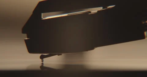 Vinyl Record Player Shots - High Quality Cinematic - Macro head and needle 2 Stock Footage 244149956