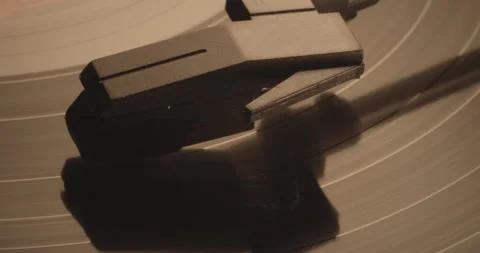 Vinyl Record Player Shots - High Quality Cinematic - overhead Stock Footage 244150066