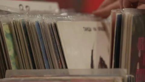 Vinyl record playing Stock Footage 143715099