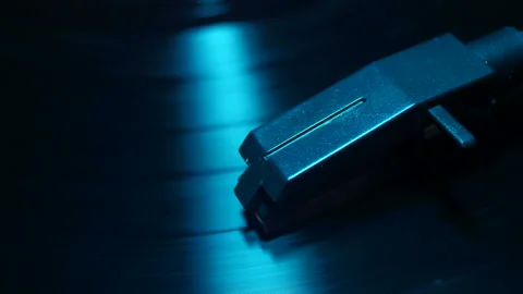 Vinyl Record Playing on Turntable Video stock 236728468