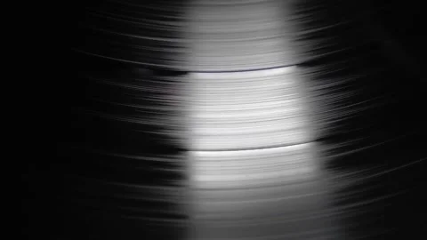 Vinyl record rotating spinning dj music Stock-Footage 334656387