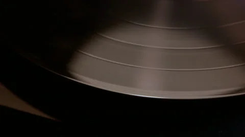 Vinyl Record Spinning on Turntable Stock Footage 43100390